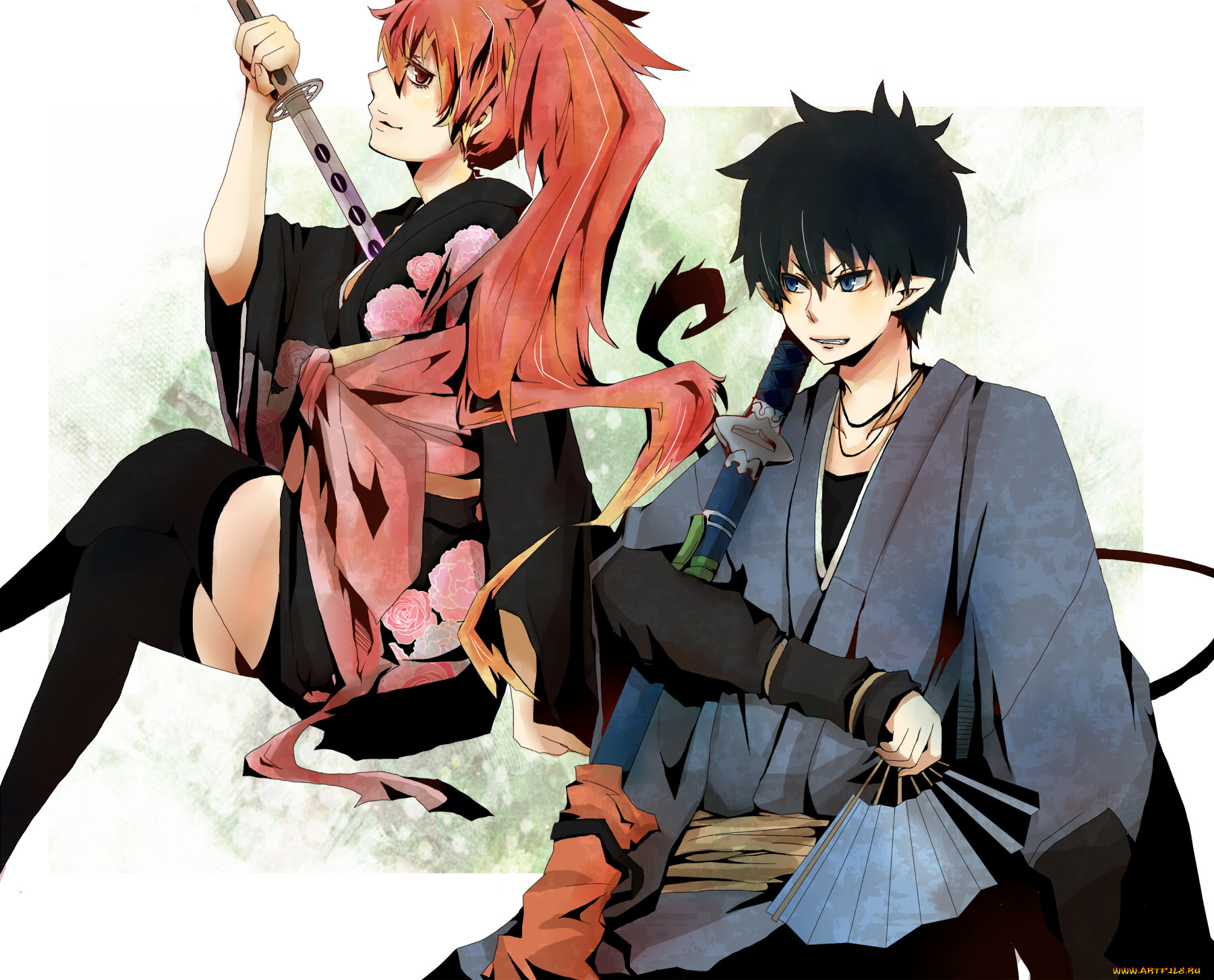 , ao, no, exorcist, okumura, rin, kiri